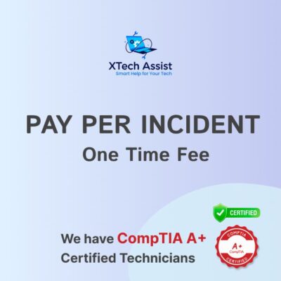 PAY PER INCIDENT - One Time Fee