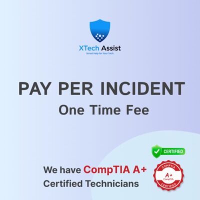 PAY PER INCIDENT - One Time Fee
