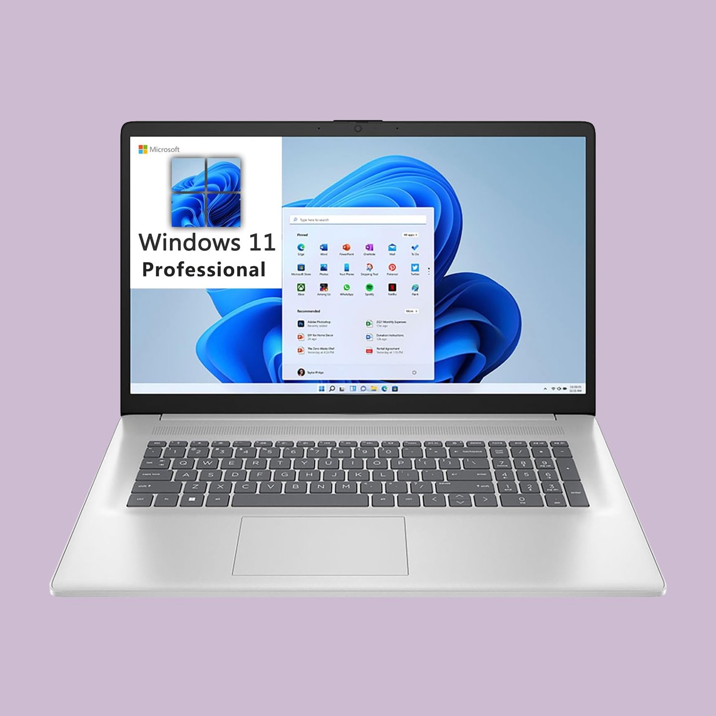 17-cp2134od Laptop, 17.3" Screen, AMD Ryzen 3, 8GB Memory, 256GB Solid State Drive, Wi-Fi 6, Windows® 11 Home (Refurbished)