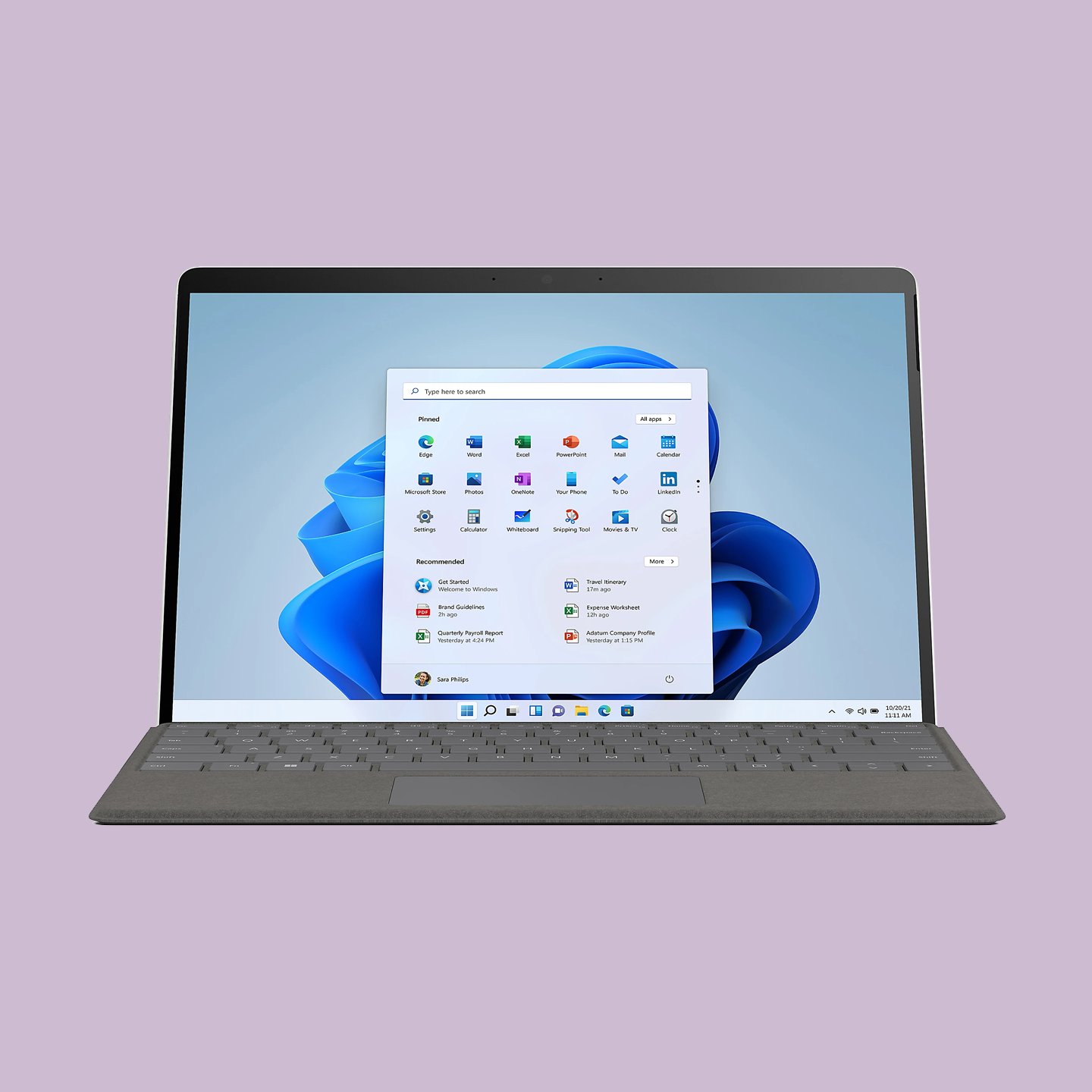 Surface Pro X Tablet, 13" Screen, 16GB Memory, 256GB Solid State Drive, Windows® 11, Platinum (Refurbished)